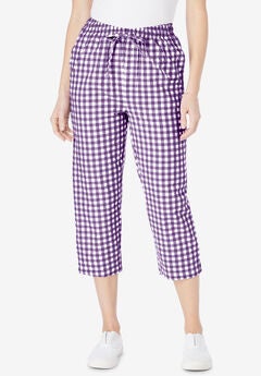 Seersucker Capri Pant