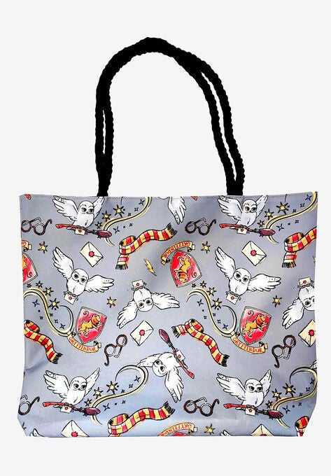 Harry Potter Gryffindor Travel Rope Tote Bag Carry-On Hedwig Glasses, , alternate image number null