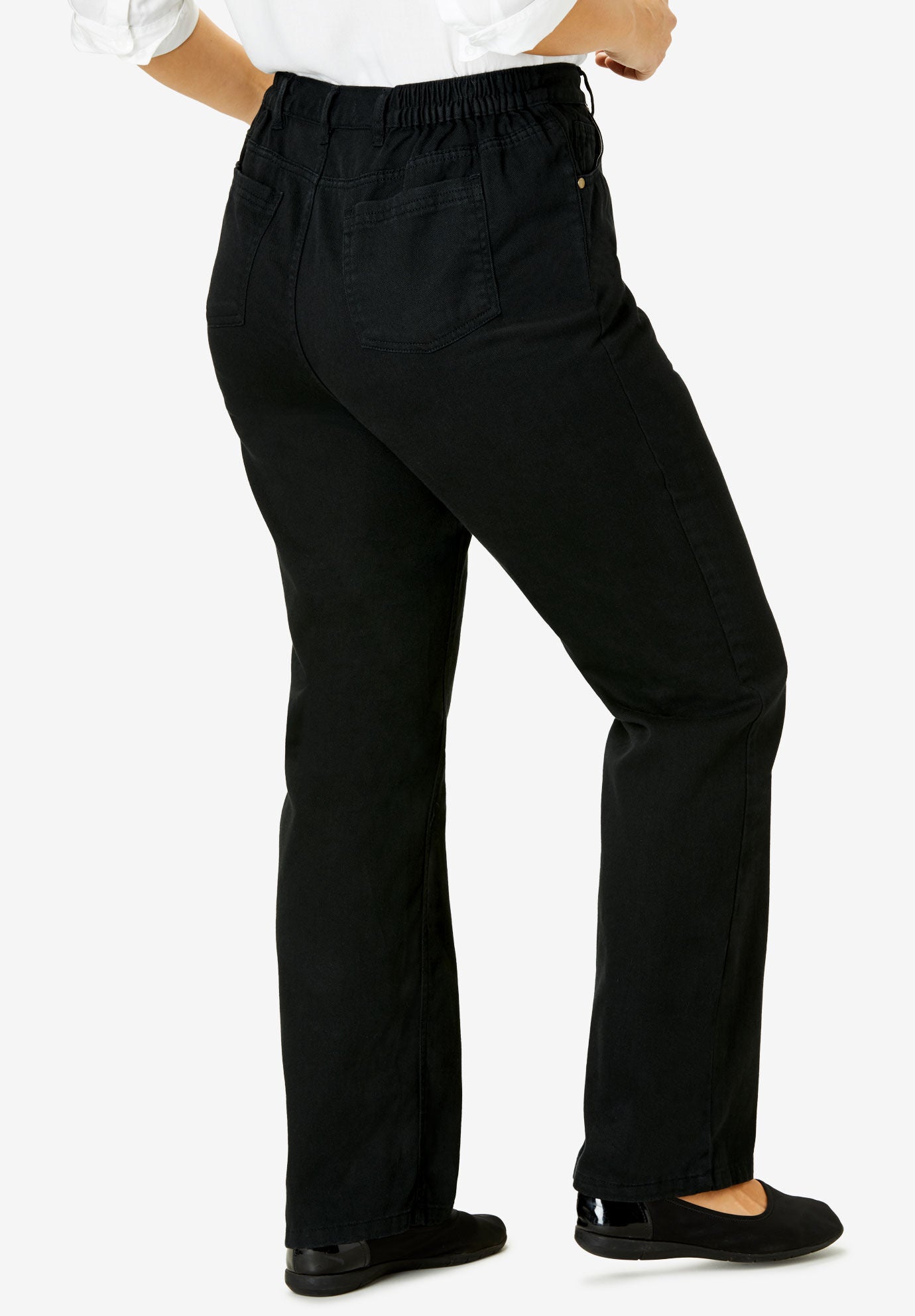 Perfect Side Elastic Denim Jean, BLACK, hi-res image number 0