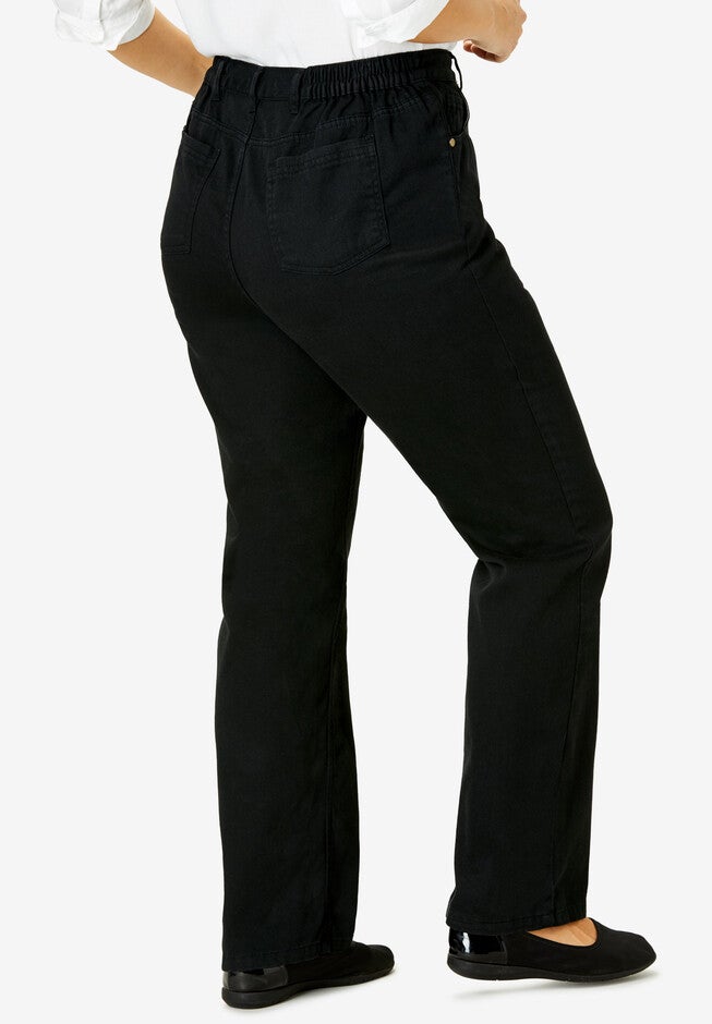 Perfect Side Elastic Denim Jean, BLACK, hi-res image number 0
