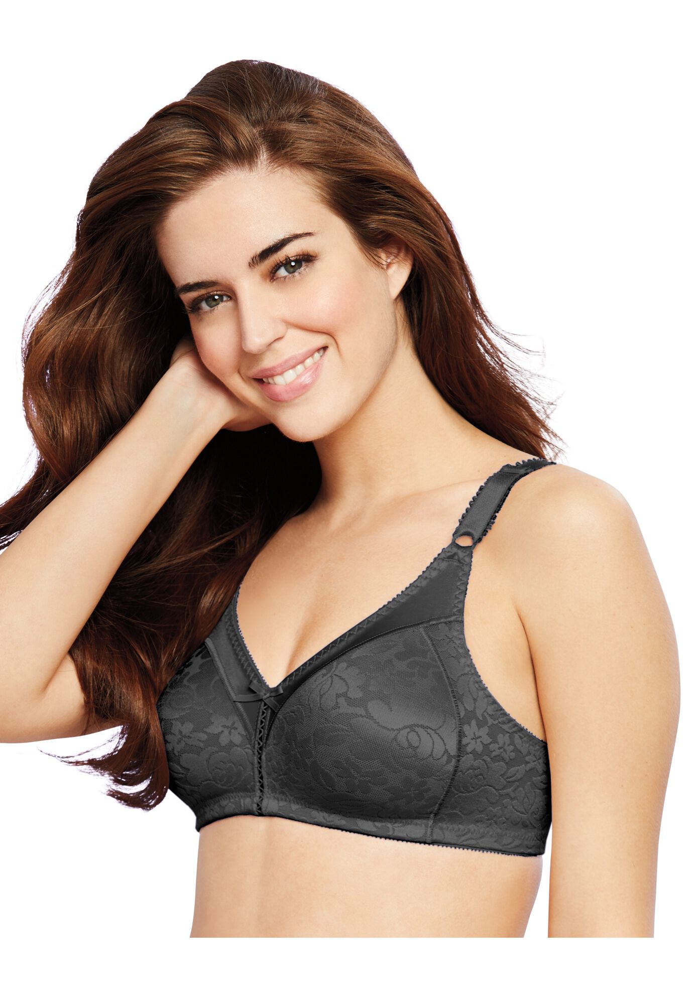 Double Support® Lace Wirefree Bra DF3372, BLACK, hi-res image number 0