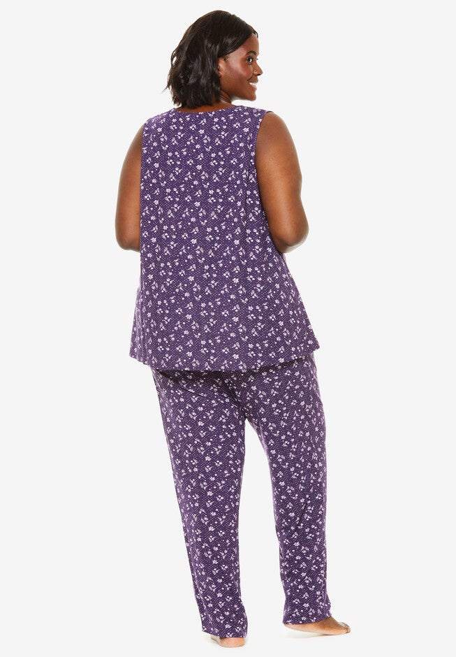 Dreams & Co.® Tank Top PJ Set, , on-hover image number 1