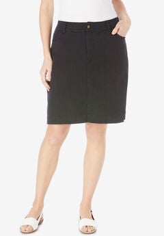 Adjustable Waist Chino Skort