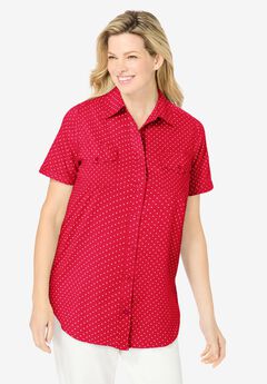 Short-Sleeve Cotton Campshirt