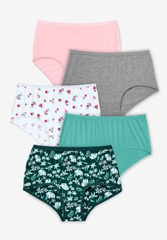 Full Coverage Stretch Cotton Brief 5-Pack