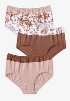 Full Coverage Stretch Cotton Color Block Brief 3-Pack