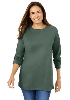 Perfect Long-Sleeve Crewneck Tee