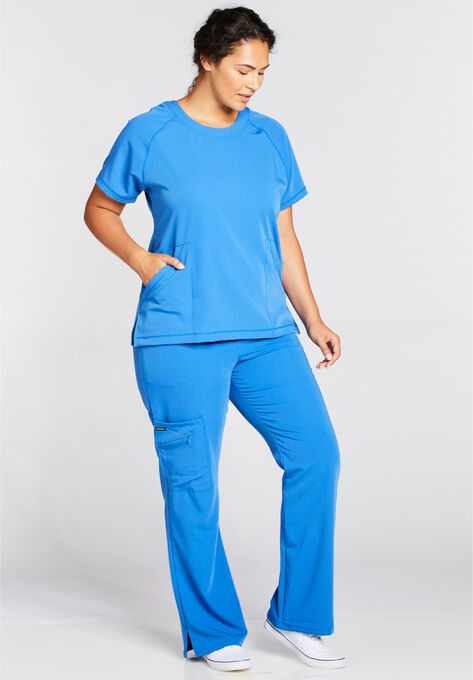 Jockey Scrubs Women's Comfort Crew Top, ROYAL, hi-res image number null