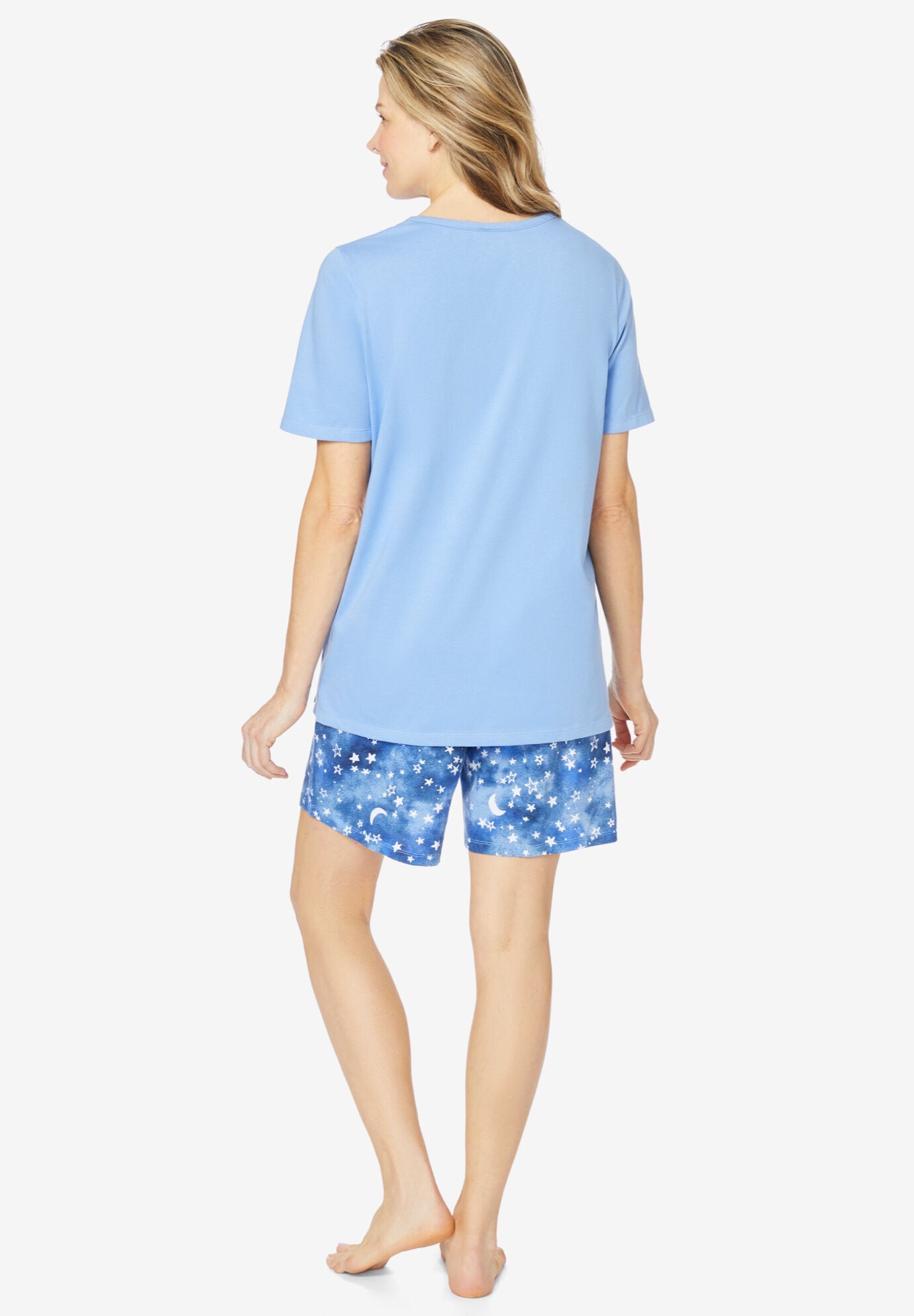 Knit pajama 2025 short set