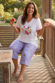 2-Piece Capri PJ Set