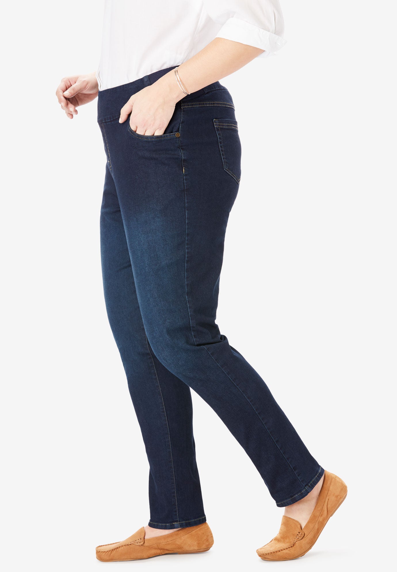 woman within skinny jeans