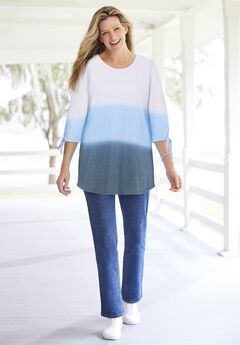 French Terry Tie-Sleeve Sweatshirt