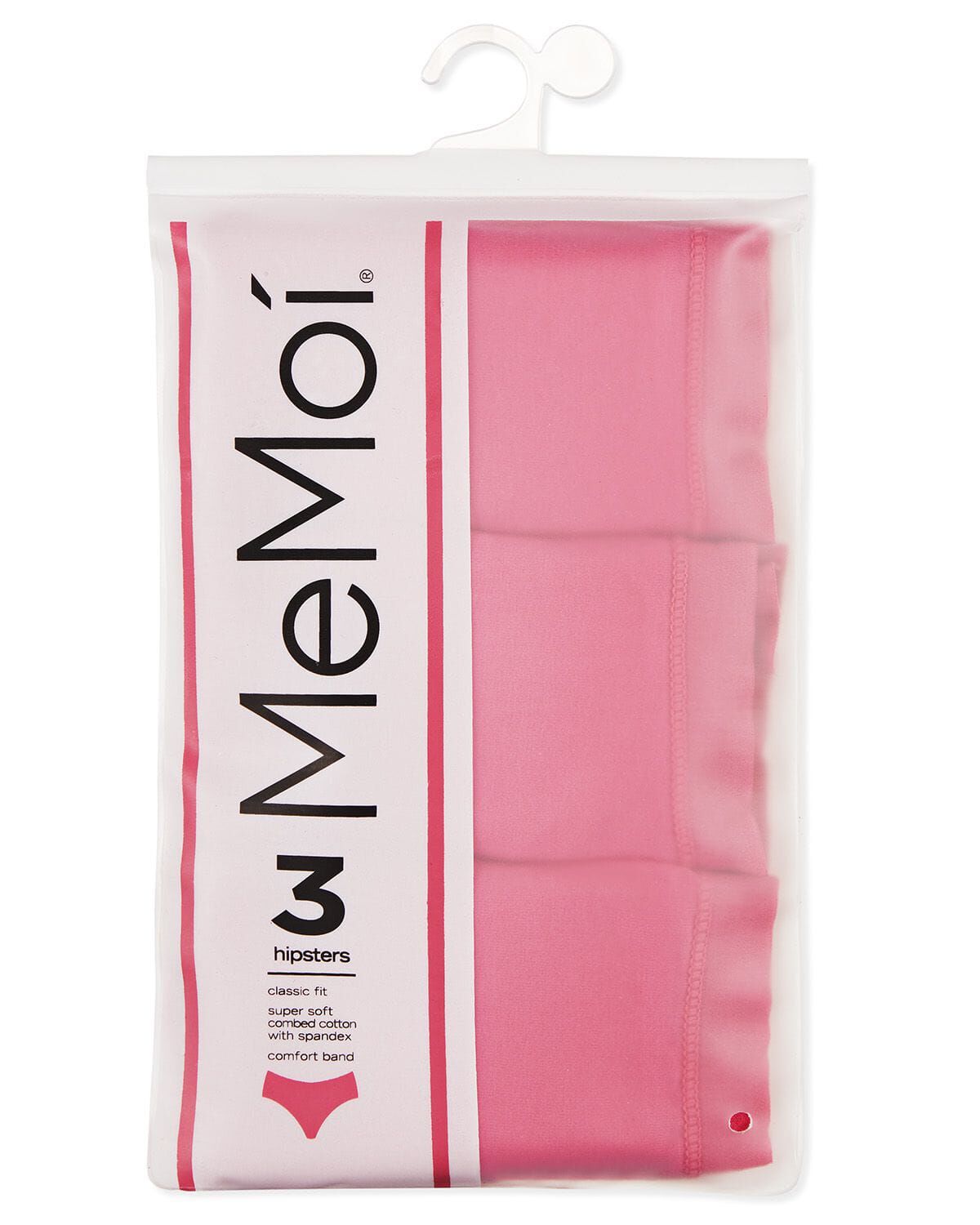 Combed Cotton Basic Hipster Panties 3 Pack, FUCHSIA PINK, alternate image number 6