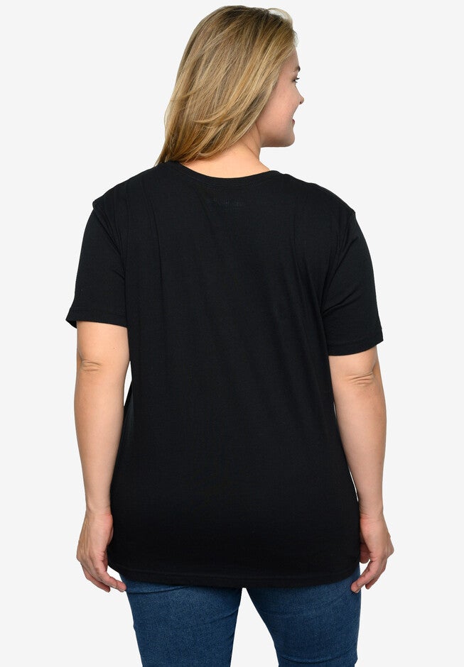 Harry Potter T-Shirt Hogwarts School Crest Rainbow Black, , alternate image number null