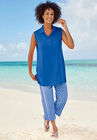Sleeveless Polo Tunic, , alternate image number null
