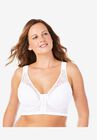 Ava Front-Close Lace Wireless Posture Bra 5230, WHITE, hi-res image number null