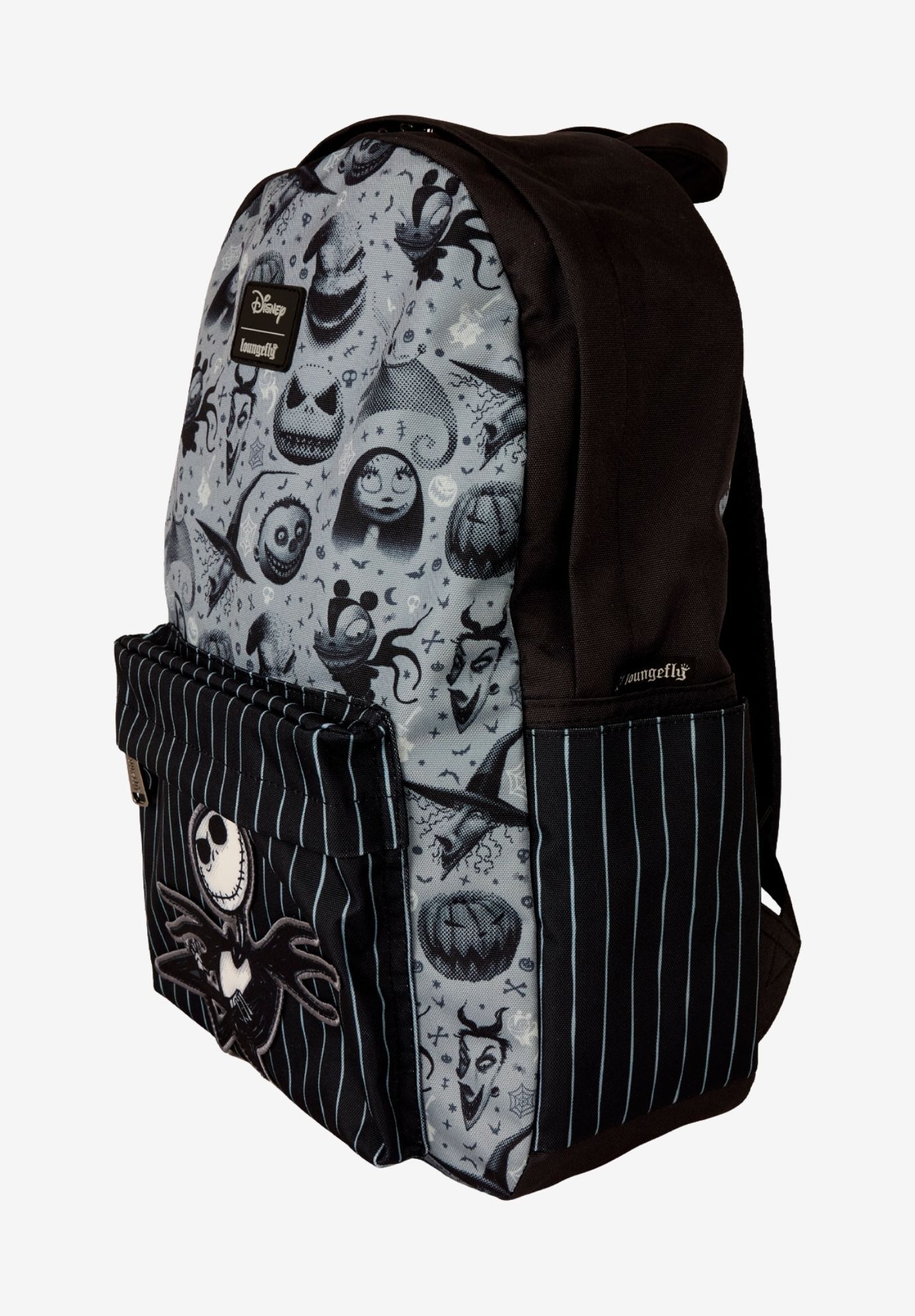 Loungefly x Disney The Nightmare Before Christmas Backpack Full Size Nylon, BLACK, alternate image number 2