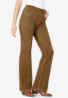 Flex-Fit Pull-On Bootcut Denim Jean