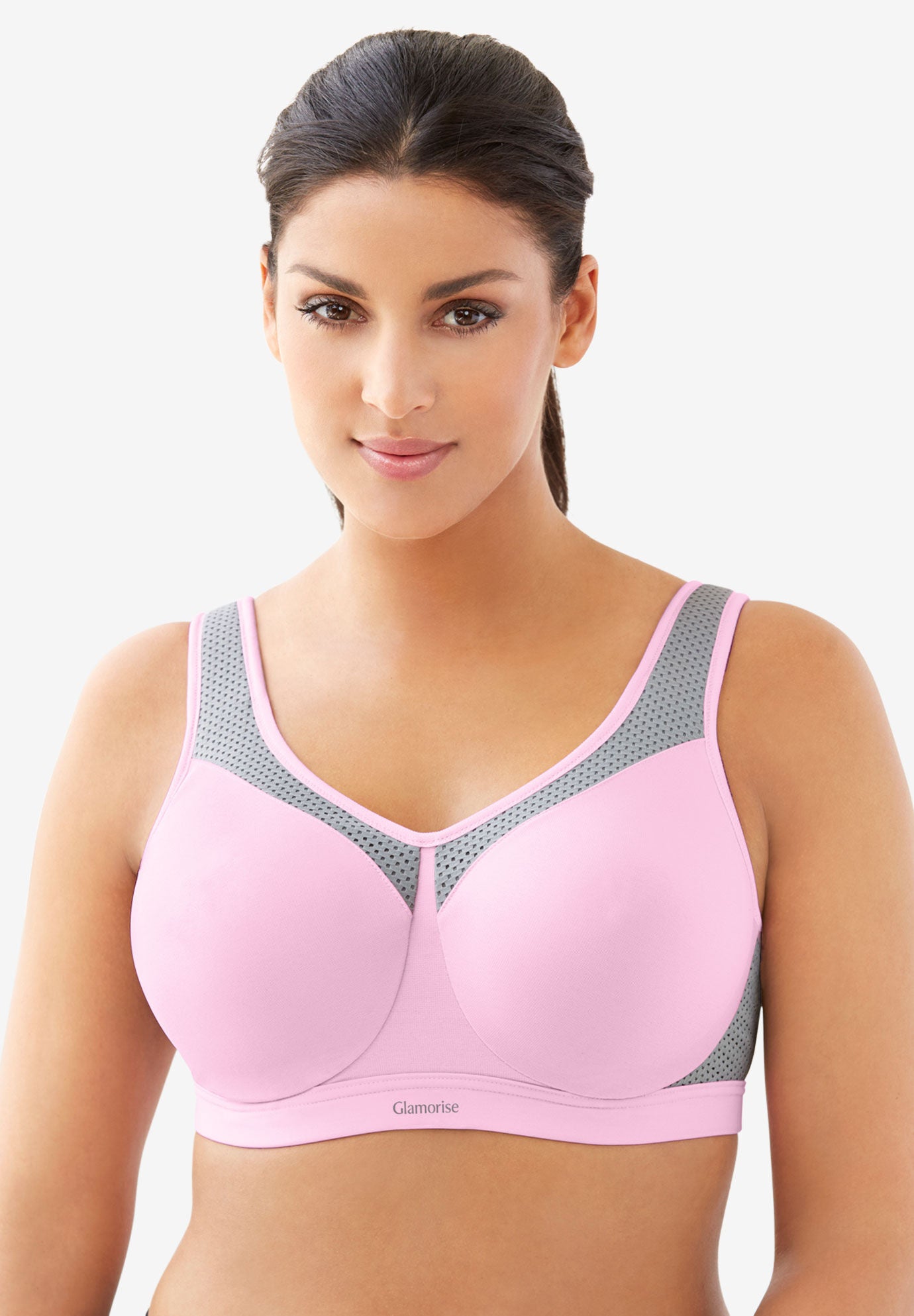glamorise sports bra size chart
