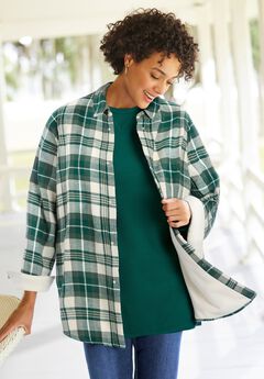 Fleece Flannel Snap-Front Shirt