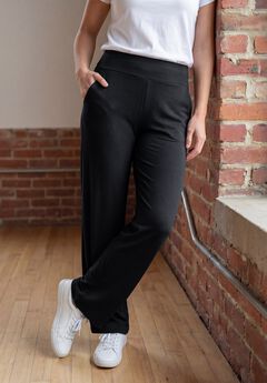 All-Day No-Roll Straight-Leg Knit Pant
