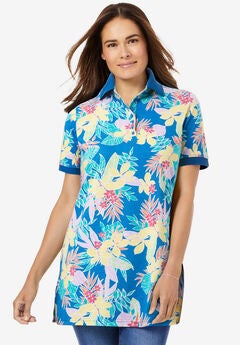 Perfect Printed Short-Sleeve Polo Shirt