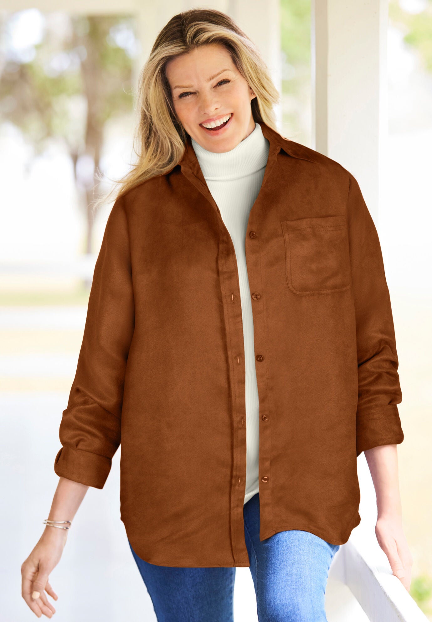 Woman within turtleneck cheap