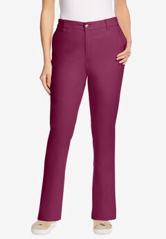 Adjustable Waist Straight-Leg Chino