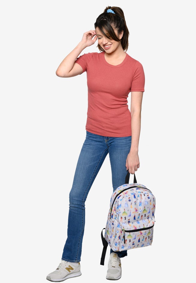 Disney 100 Years Celebration Characters All-Over Print 16 inches Deluxe Nylon Backpack, , alternate image number 3