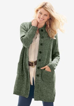 Marled Sweater Jacket