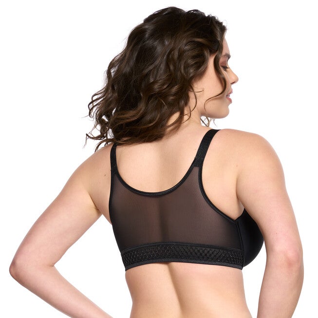 Body Soft Back Smoothing T-Shirt Bra, BLACK, on-hover image number 1