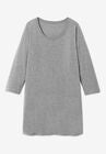 Perfect Three-Quarter-Sleeve Scoop-Neck Tunic, , alternate image number null