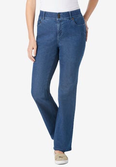 Secret Solutions™ Tummy Smoothing Bootcut Denim Jean