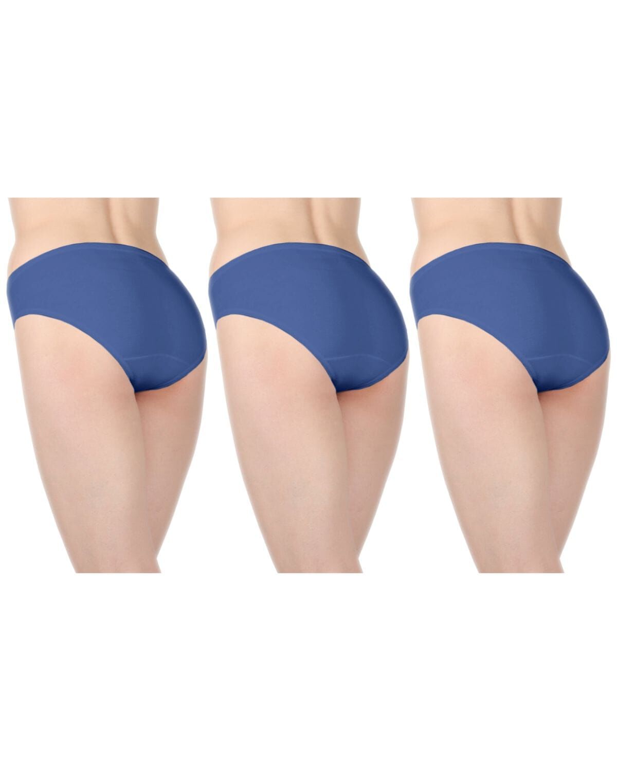 Combed Cotton Basic Hipster Panties 3 Pack, MIDNIGHT BLUE, alternate image number 2