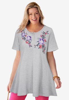 Embroidered Thermal Tunic