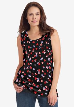 Perfect Printed Scoopneck Tank