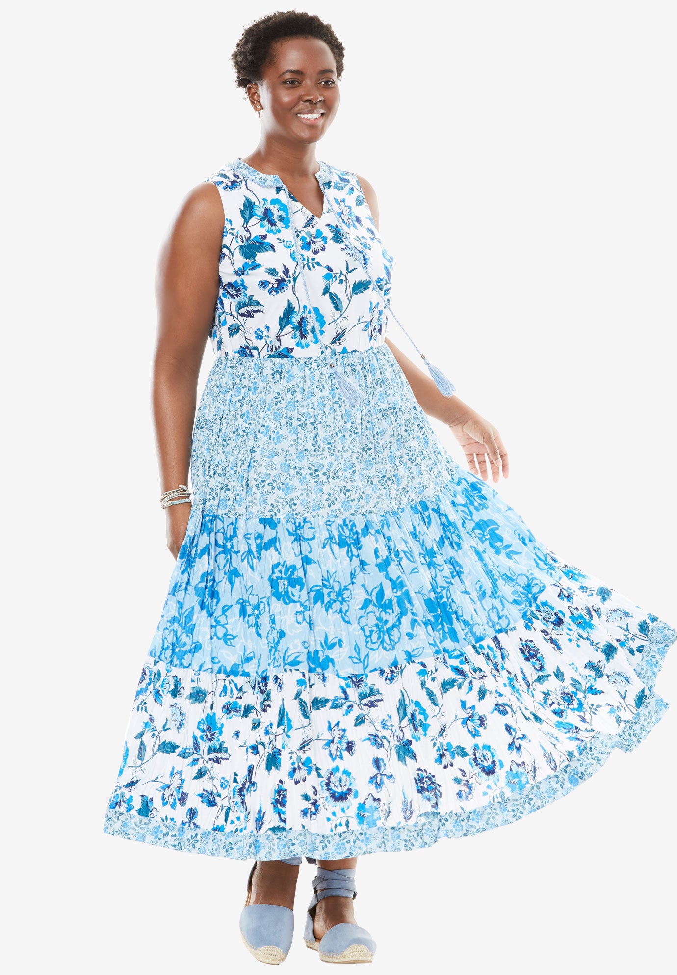 Woman within store dresses