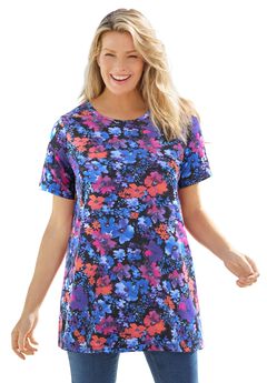 Perfect Printed Crewneck Tunic