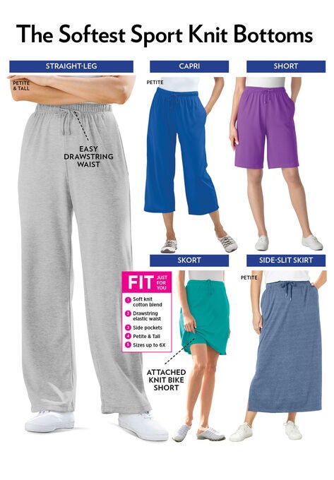 Sport Knit Straight Leg Pant, , alternate image number null