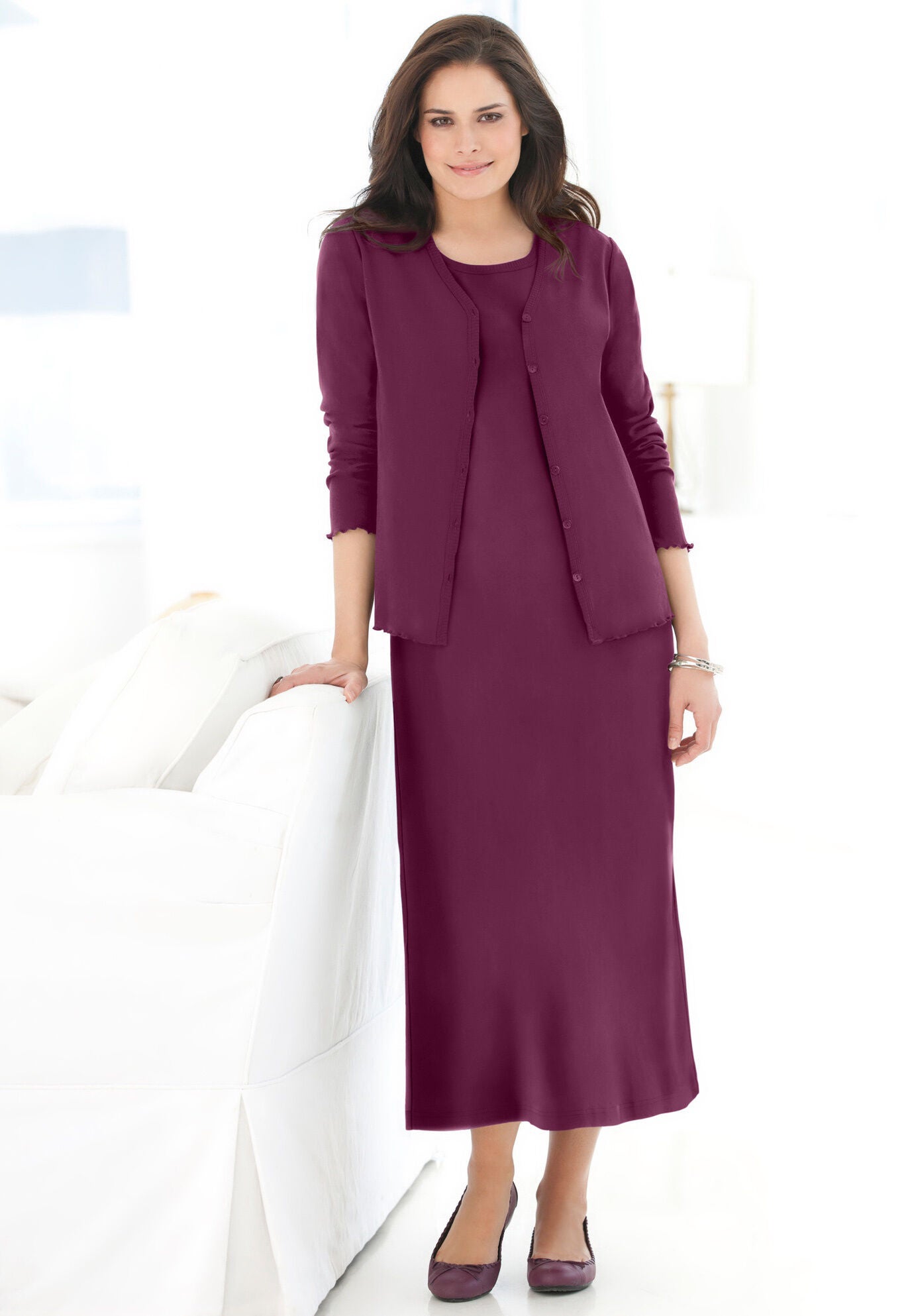 Lenticular Trench Coat Printed Knit Dress main image 1