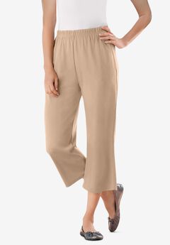 Plus Size Elastic Waistband Pants
