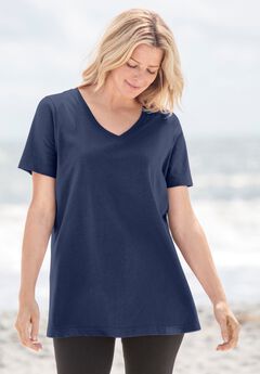 Perfect Short-Sleeve V-Neck Tee