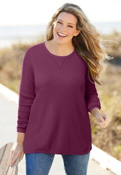 Ultra Soft Waffle Thermal Sweatshirt