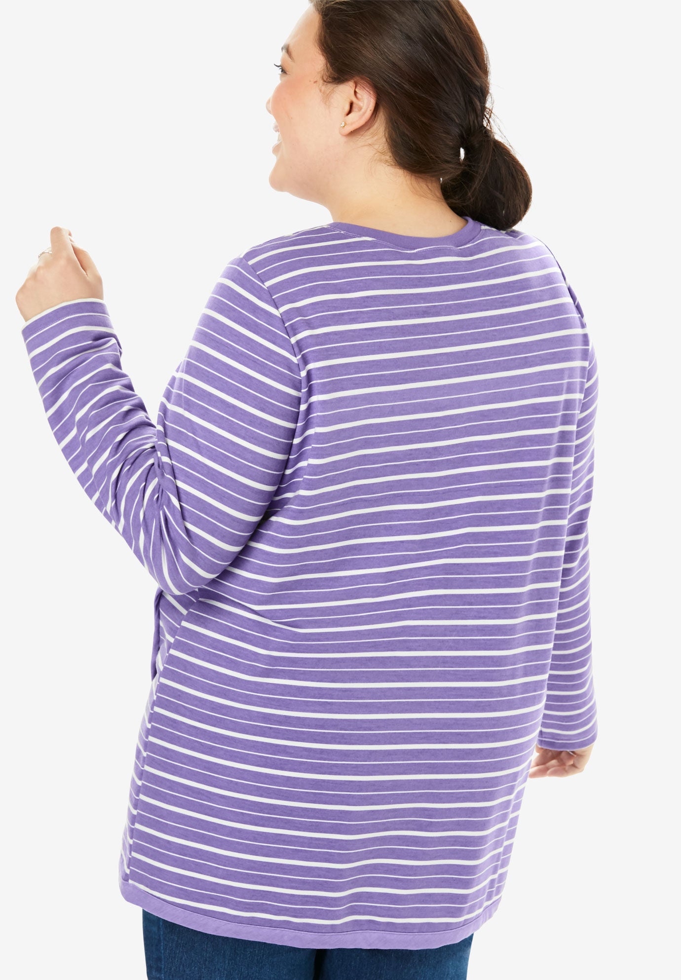 Tulip hem sweatshirt on sale