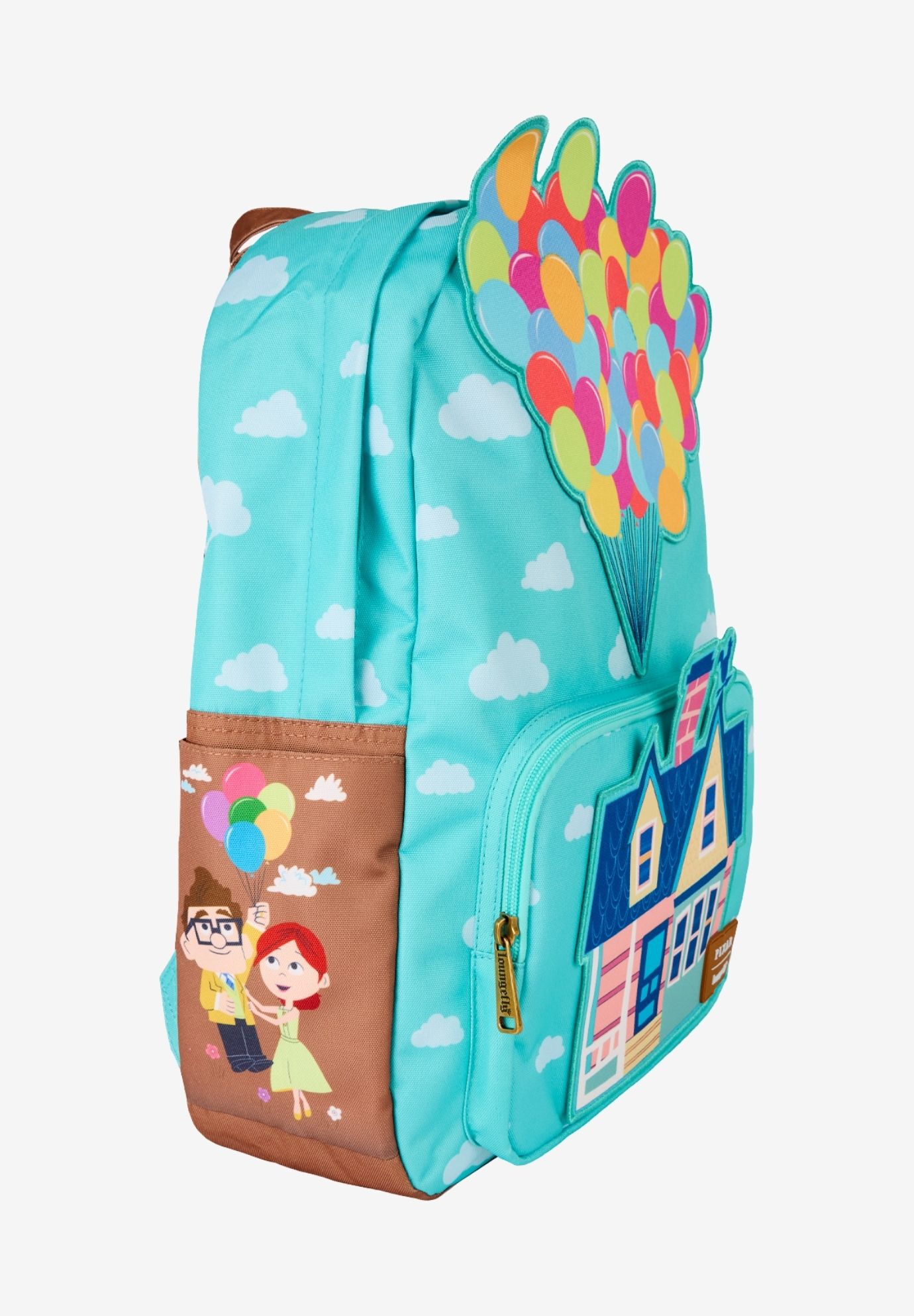Loungefly x Disney Pixar UP Backpack Nylon Full-Size, BLUE, alternate image number 3