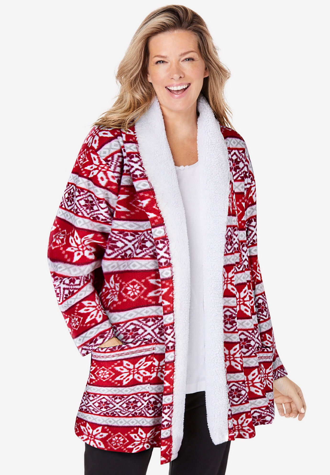 Woman within bed new arrivals jacket