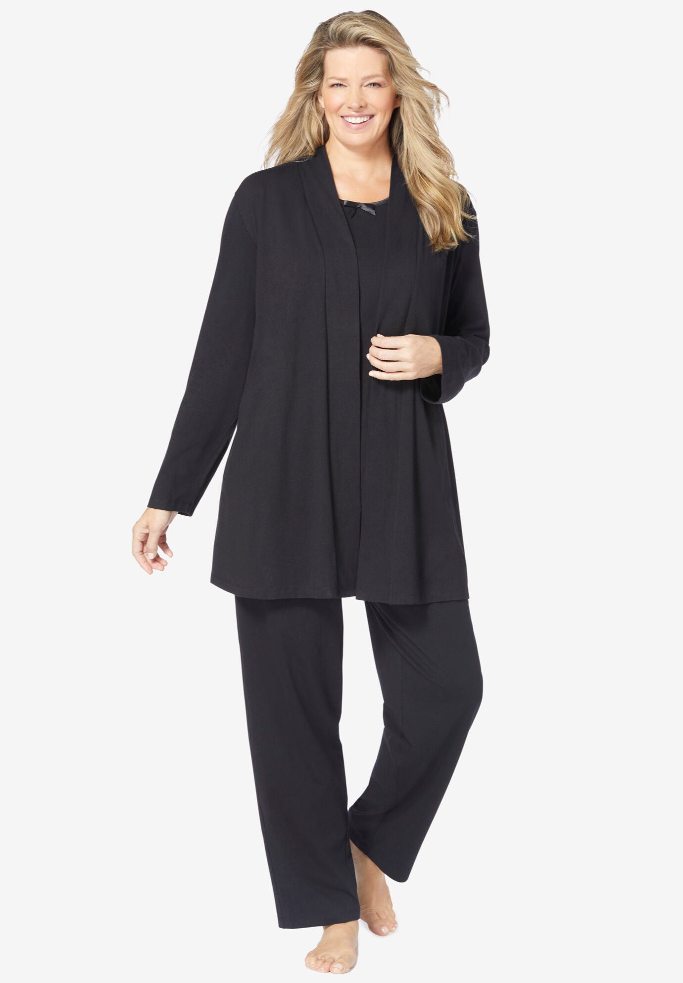 Woman within pantsuits top