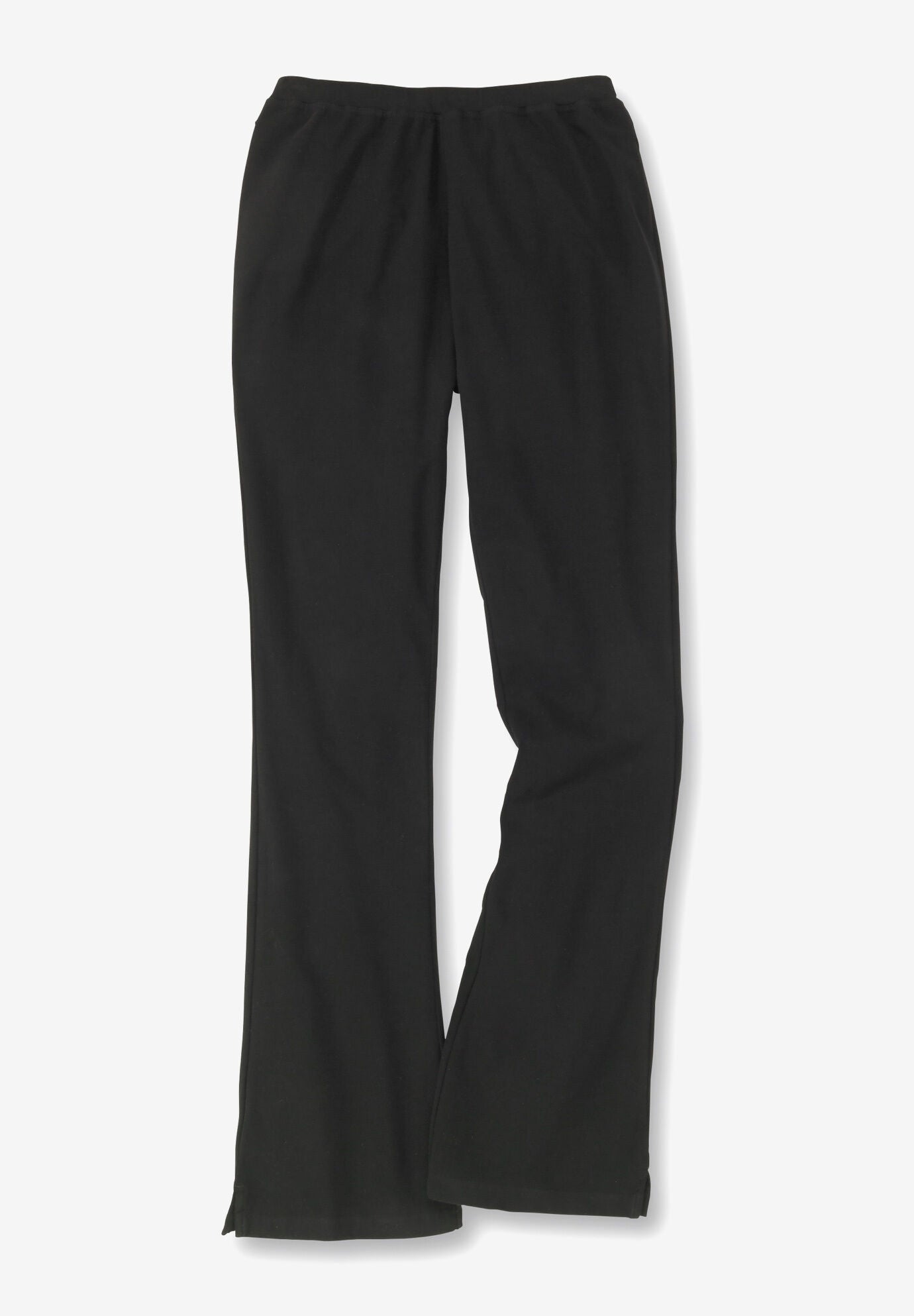 Stretch Cotton Bootcut Pants for Yoga Black Woman Within