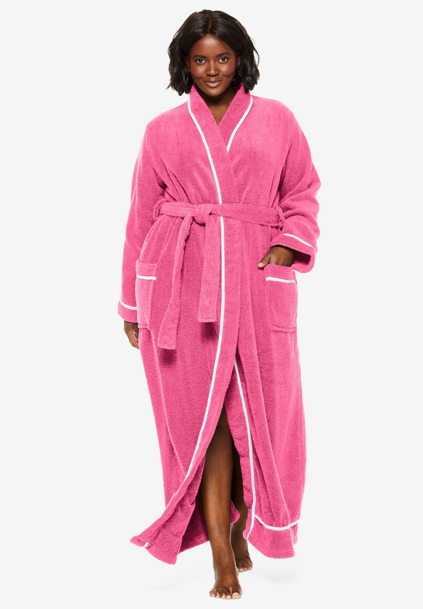 Woman within bathrobes clearance