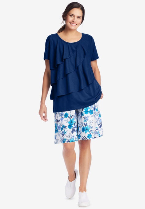 Ruffle Tee, , alternate image number null